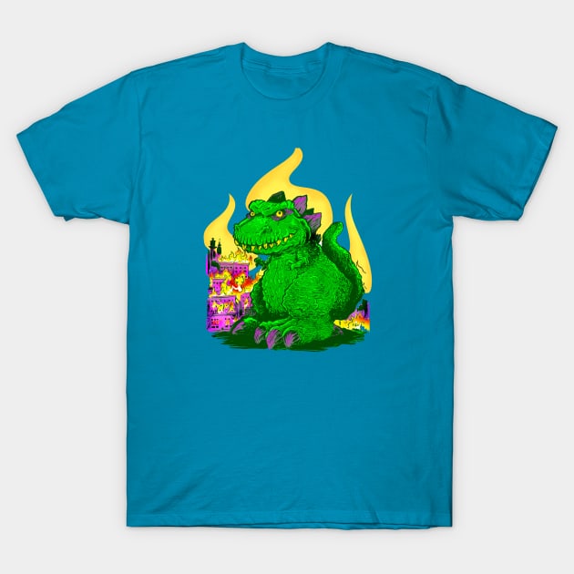 Zilla's Night on the Town T-Shirt by Nathan Wiedemer 